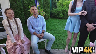 VIP4K. Two Young Brides Swap Husbands