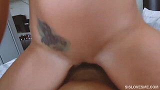 Layla London with glasses pounded hard