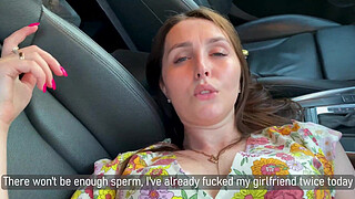 Stepmother: "- Fuck me please!" gave herself to her stepson right in the car after a quarrel with her husband.