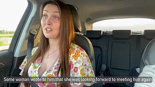Stepmother: "- Fuck me please!" gave herself to her stepson right in the car after a quarrel with her husband.