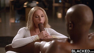 BLACKED Masseuse Emma can't keep her hands off client's BBC