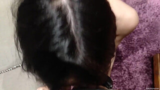 My Chinese sucks my penis until I cum inside her mouth (POV oral creampie)