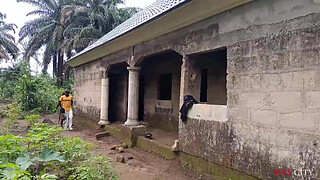 HE CAME FOR ELECTRICAL WIRING IN MY NEW HOUSE, I COULD'NT RESIST TO FUCK HIM OUTDOOR