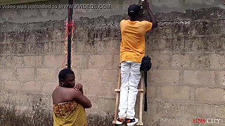 HE CAME FOR ELECTRICAL WIRING IN MY NEW HOUSE, I COULD'NT RESIST TO FUCK HIM OUTDOOR