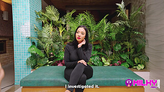 Beautiful big butt Brazilian attends a job interview but her boss turned out to be a pervert.