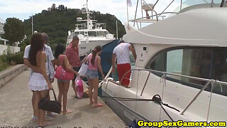 Beach game group pussyfucking