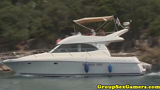 Beach game group pussyfucking