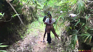 LETS GET SOME ROUGH STYLE HERE BEFORE GOING TO THE PARTY NEXT DOOR BBW AMATEUR BIG BUTT Caught Fucking Chief In The Forest