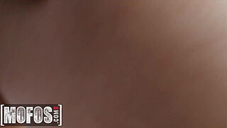 Busty chick (Sasha Coxx) bounces on a big dick by the beach - MOFOS