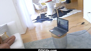 Tiny Latina Teen Fucked By PIzza Guy POV