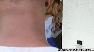 Blonde Teen Loves Black Guys