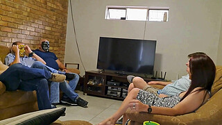 REAL HOMEMADE GANGBANG! Husband Gives Wife to Friends to Gangbang!