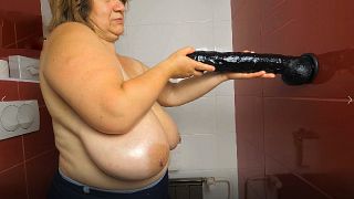 Granny with huge boobs