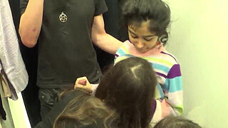 Sex in public at the mall with my stepsister and my girlfriend... caught