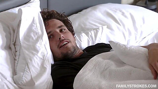 Big titted stepmom help stepson with his big boner