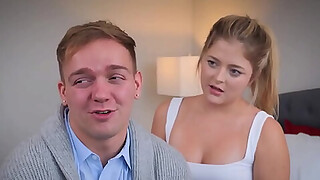 FamilyStroking - Hot MILF Stepmom Watches Then Joins Stepdaughter & Stepson For Family 3some