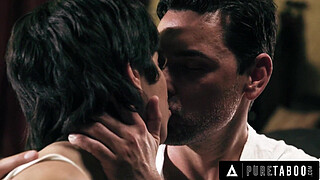 Curious Teen Lets BFF's Stepdad Creampie Her