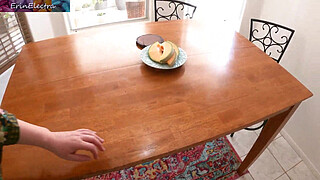 Stepmom is ready in the morning for your cum