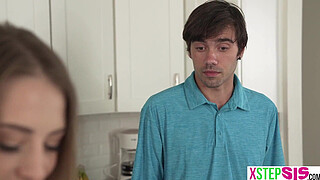 Petite stepsister hottie Kyler Quinn was really into her new stepbrother and they fucked in the laundry room