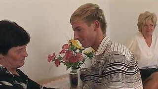 Horny Old Cougars Helps a Young Boy