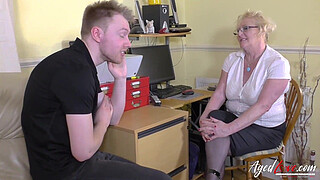 Hot mature lady got seduced stripped and fucked