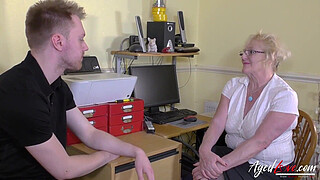 Hot mature lady got seduced stripped and fucked