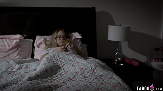 Second parents get with stepdaughter teenie in a 3some