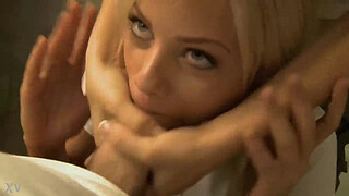 Blonde babe suck penis