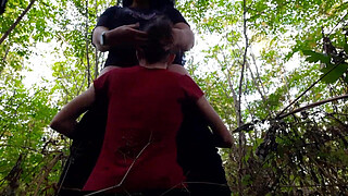 I cum in the mouth of a stranger in the forest