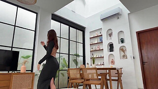 The stepson was sure that he was home alone