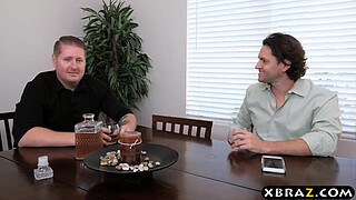 Big tit woman fucks hubbys boss