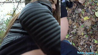 Public Agent Amirah Adara Fucks a stranger while her BF waits