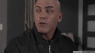 Stepdad makes teen stepdaughter wear chastity belt and the petite blonde asks him to take it off.He licks her cunt and the girl gives bj and is fucked