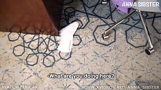 My wife's friend caught me sniffing her panties.