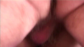 Creampie in the pussy for a wife eager for shaft