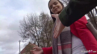 GERMAN SCOUT - HUGE SWINGING BOOBS TEEN SEDUCE TO FUCK FOR CASH AT PICK UP CASTING