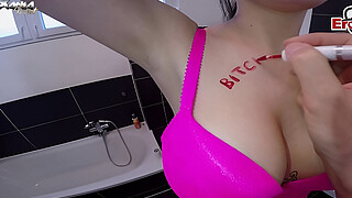 german milf big boobies whore fuck in bath