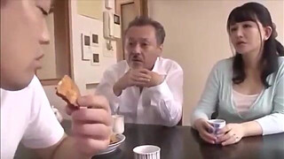 japanese MILF shows her booty