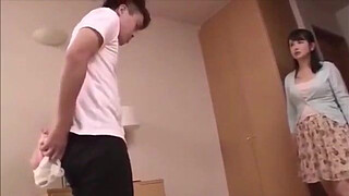 japanese MILF shows her booty