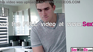 Petite Latina teen step sister and her big tits curvy friend fuck her stepbro