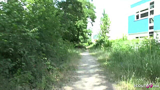 GERMAN SCOUT - HUGE BUTT MILF SEDUCE TO BAREBACK SEX AT PICK UP CAST