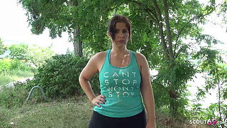 GERMAN SCOUT - HUGE BUTT MILF SEDUCE TO BAREBACK SEX AT PICK UP CAST