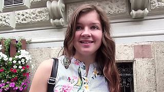 GERMAN SCOUT - First Time ANAL for 18yr young College Teen