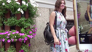 GERMAN SCOUT - First Time ANAL for 18yr young College Teen