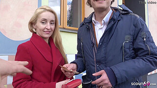 GERMAN SCOUT - ANOREXIC MILF DELIA TALK TO CHEATING ARSE FUCK AT PUBLIC AGENT CASTING