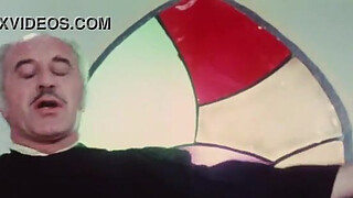 Bride sucks groomsmen at wedding