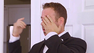 Brazzers- Cute redhead bride fucked