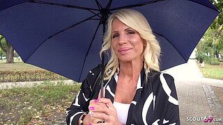 GERMAN SCOUT - Big Boobs Wife talk to no condom Cheating Fuck for Cash at Fake Model Job