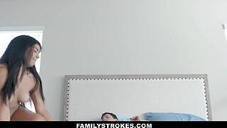 Stepmom talks teen to fuck her stepbrother