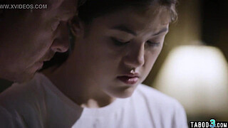 Stepdad roughly fucked his teen every night